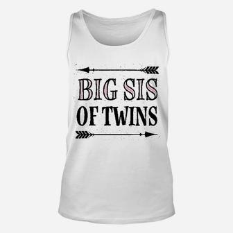 Big Sis Of Twins Sister Announcement Unisex Tank Top - Seseable