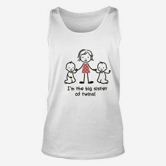 Big Sister Of Twins, sister presents Unisex Tank Top - Seseable