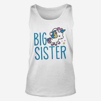 Big Sister Unicorn birthday Unisex Tank Top - Seseable