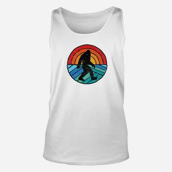 Bigfoot Sasquatch Surfer Style Summer Beach Vintage Shirt Unisex Tank Top - Seseable