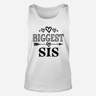Biggest Sis Girls Sister Announcement Youth Unisex Tank Top - Seseable