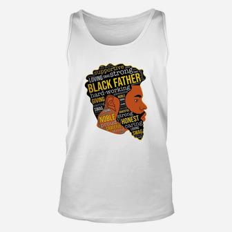 Black Father Supportive Loving Strong Giving Noble Unisex Tank Top - Seseable