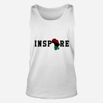 Black History Culture Inspire Empower Love Lead Influence Unisex Tank Top - Seseable