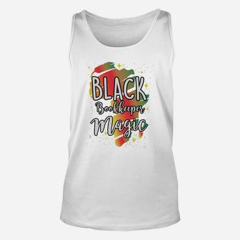 Black History Month Black Bookkeeper Magic Proud African Job Title Unisex Tank Top - Seseable