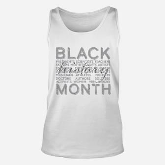 Black History Month Occupations And Identities Unisex Tank Top - Seseable