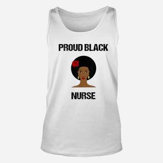Black History Proud Black Nurse Unisex Tank Top - Seseable