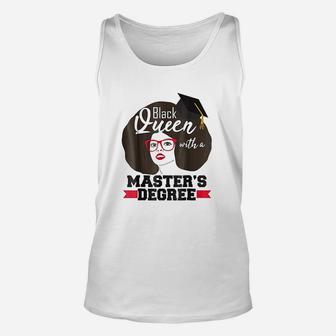 Black Queen Masters Degree Graduation Msw Mba Gift Unisex Tank Top | Seseable UK