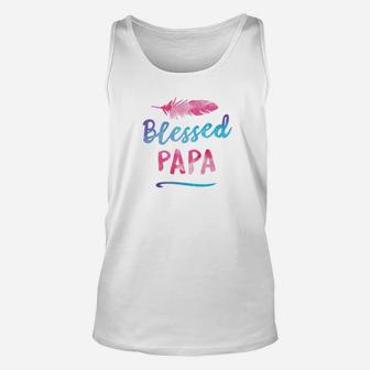 Blessed Papa Shirt Puerto Rico Dad Fathers Day Gift Unisex Tank Top - Seseable