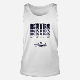 Boats Hoes Boat Step Brothers Funny Dad Boating Unisex Tank Top - Seseable