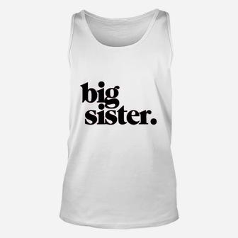 Bold Big Sister Colorful Sibling Reveal Announcement Unisex Tank Top | Seseable UK