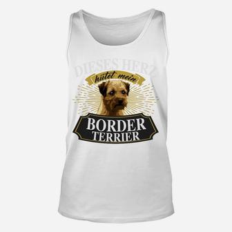 Border Terrier Liebhaber Unisex TankTop: Dieser Kerl liebt seinen Hund - Seseable