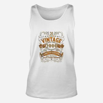 Born In 2000 Vintage 22nd Birthday Gift Party 22 Years Old Unisex Tank Top - Seseable