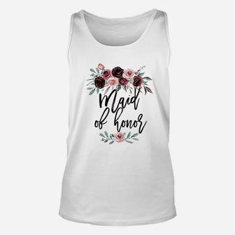 Bridal Shower Cute Wedding Gift For Bridesmaid Maid Of Honor Unisex Tank Top - Seseable