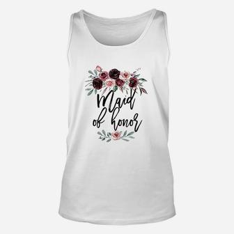 Bridal Shower Cute Wedding Gift For Bridesmaid Maid Of Honor Unisex Tank Top | Seseable FR