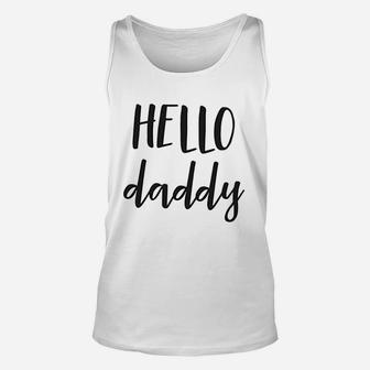 Bump And Beyond Designs Hello Daddy Unisex Tank Top - Seseable