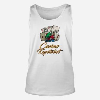 Casino Kapitalist Herren Unisex TankTop mit Motiv, Lustiges Spieler Tee - Seseable