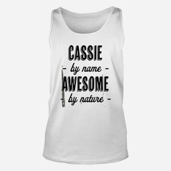 Cassie By Name Awesome By Nature | Funny And Cute Gift Unisex Tank Top - Seseable