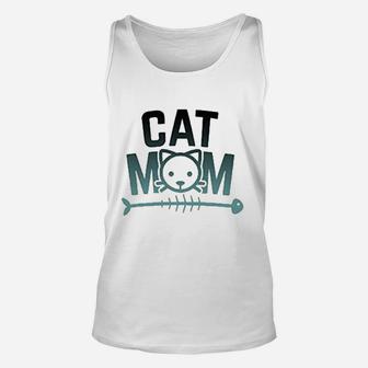 Cat Mom Cute Letters Print Cat Graphic Unisex Tank Top - Seseable
