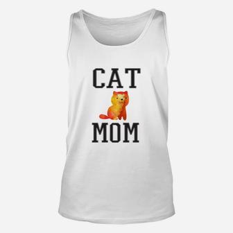 Cat Mom Orange Tabby Family Gift Unisex Tank Top - Seseable