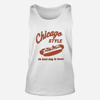Chicago Style Hot Dogs Unisex Tank Top - Seseable