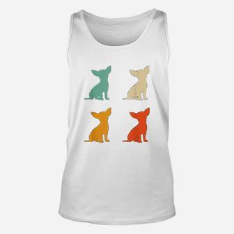 Chihuahua Gift For Dog Lover Retro Chihuahua Vintage Dog Unisex Tank Top - Seseable
