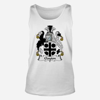Clayton Family Crest / Coat Of Arms British Family Crests Unisex Tank Top | Seseable CA