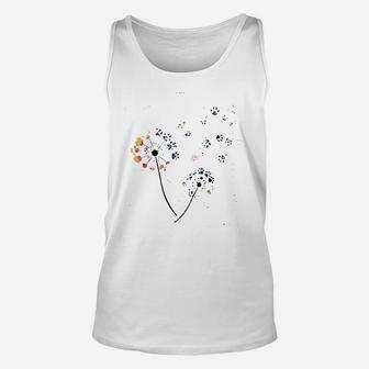 Colorful Dog Paw Unisex Tank Top - Seseable