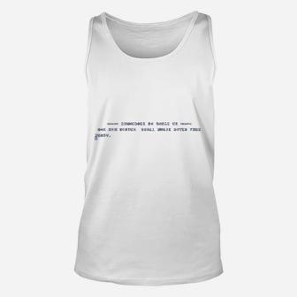 Commodore 64 Start Screen Boot 80s 8-bit Home Computer Videogame Unisex Tank Top - Seseable