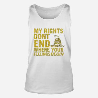 Company Rights Dont End Where Feelings Begin Unisex Tank Top - Seseable