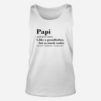 Cool Papi Grandfather, best christmas gifts for dad Unisex Tank Top - Seseable