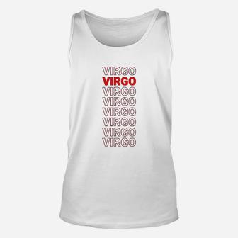Cool Virgo Zodiac Name Trendy Astrological Virgo Unisex Tank Top - Seseable