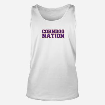 Corn Dog Nation Funny Food Lover Unisex Tank Top - Seseable