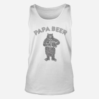 Crusher Papa Bear, best christmas gifts for dad Unisex Tank Top - Seseable