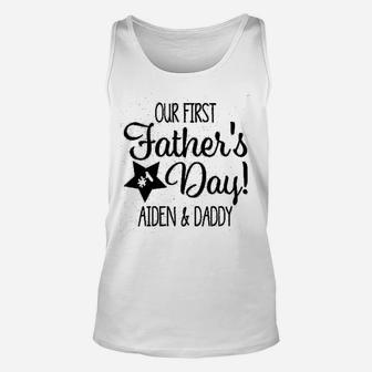 Custom First Fathers Day, best christmas gifts for dad Unisex Tank Top - Seseable