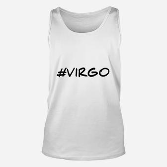 Cute Virgo Zodiac Hashtag Astrological Sign Unisex Tank Top - Seseable