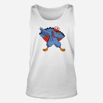 Dabbing Nurse Turkey Thanksgiving Gifts For Doctor Unisex Tank Top - Seseable