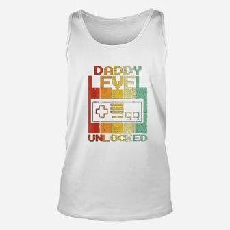 Dad Level Unlocked Video Gamer Leveled Up To Daddy Unisex Tank Top - Seseable