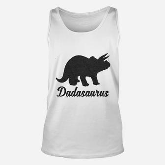 Dadasaurus Lovers, best christmas gifts for dad Unisex Tank Top - Seseable