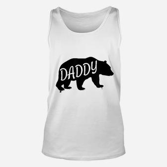 Daddy Bear Gift For Father Dad, dad birthday gifts Unisex Tank Top - Seseable