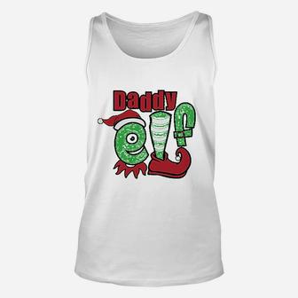Daddy Elf Christmas For Dad Unisex Tank Top - Seseable