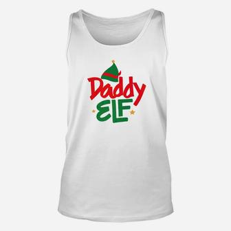 Daddy Elf Funny Parent Dad Christmas Unisex Tank Top - Seseable