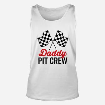 Daddy Pit Crew Racing Party Unisex Tank Top - Seseable