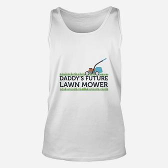 Daddys Future Lawn Mower, dad birthday gifts Unisex Tank Top - Seseable