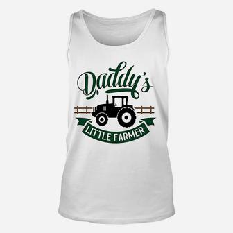 Daddys Little Farmer, dad birthday gifts Unisex Tank Top - Seseable