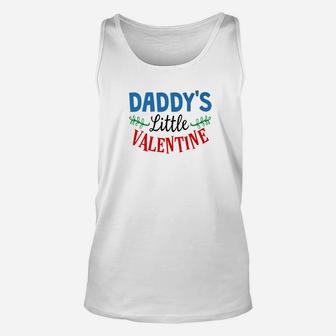 Daddys Little Valentine Day Shirt Kids Cute School Unisex Tank Top - Seseable