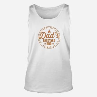 Dads Backyard Bbq The Authentic Pitmaster Father Premium Unisex Tank Top - Seseable