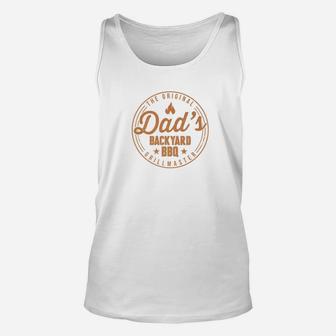 Dads Backyard Bbq The Original Grillmaster Father Premium Unisex Tank Top - Seseable
