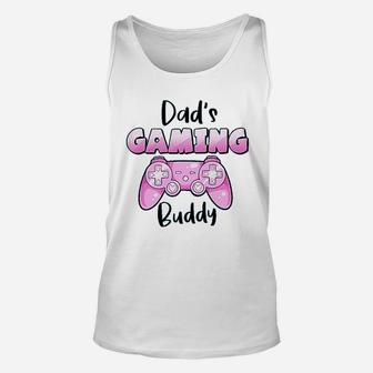 Dads Gaming Buddy, best christmas gifts for dad Unisex Tank Top - Seseable
