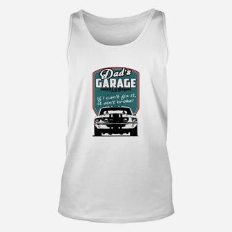 Dad's Garage With 68 Mustang Unisex Tank Top - Seseable