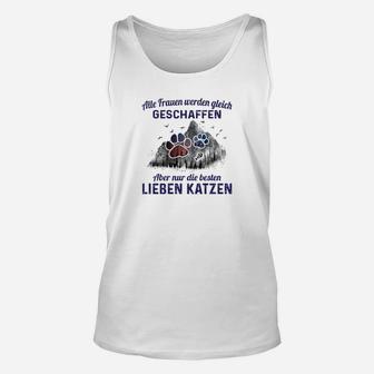 Damen-Unisex TankTop Katzenliebhaber, Beste Frauen Lieben Katzen Spruch - Seseable